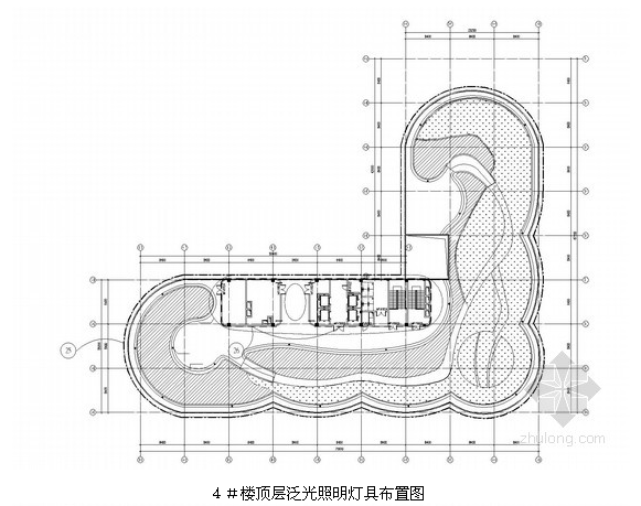 泛光照明燈具平面布置圖