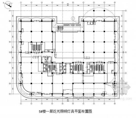 泛光照明燈具平面布置圖