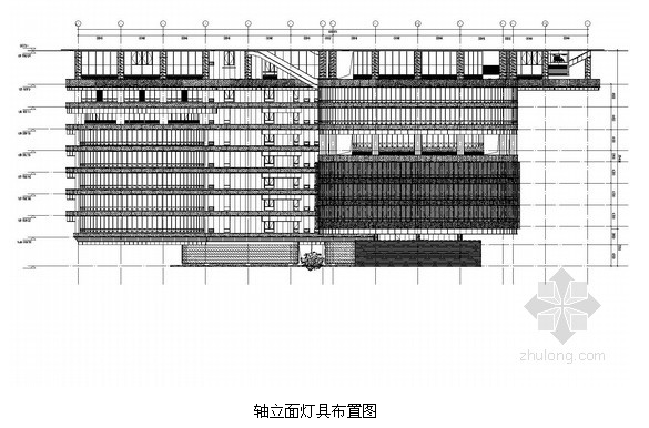 軸立面燈具布置圖